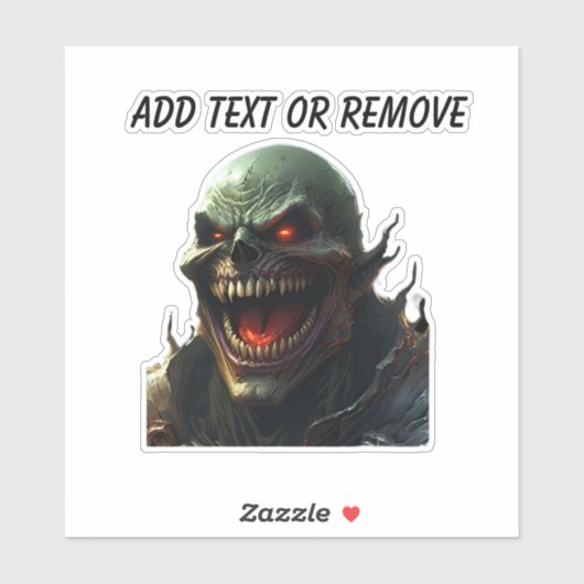 bald demon hellion car sticker (Vel)