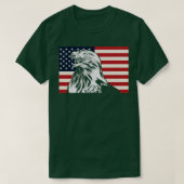 Bald Eagle 4 juli Amerikaanse Onafhankelijkheidsda T-shirt (Design voorkant)