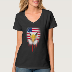 Bald Eagle 4 juli Amerikaanse vlag Flag Patriotic  T-shirt