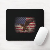 Bald Eagle, 4 juli, kerstcadeau-Amerikaanse Fla Muismat (Met muis)