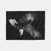 Bald Eagle 4 juli Mannen Vrouwen Kinder Patriottis Fleece Deken (Voorkant (Horizontaal))