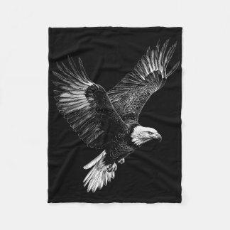 Bald Eagle 4 juli Mannen Vrouwen Kinder Patriottis Fleece Deken