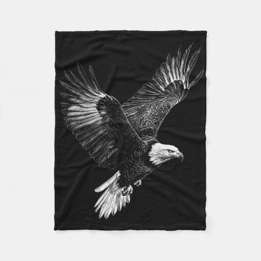 Bald Eagle 4 juli Mannen Vrouwen Kinder Patriottis Fleece Deken (Voorkant)