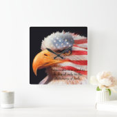 Bald Eagle 4 juli poster 13 Vierkante Klok (Huis)