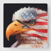 Bald Eagle 4 juli poster 13 Vierkante Klok (Voorkant)