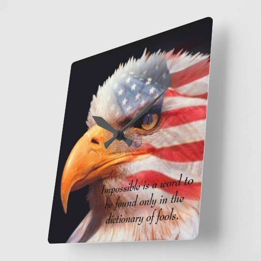 Bald Eagle 4 juli poster 13 Vierkante Klok (Hoek)