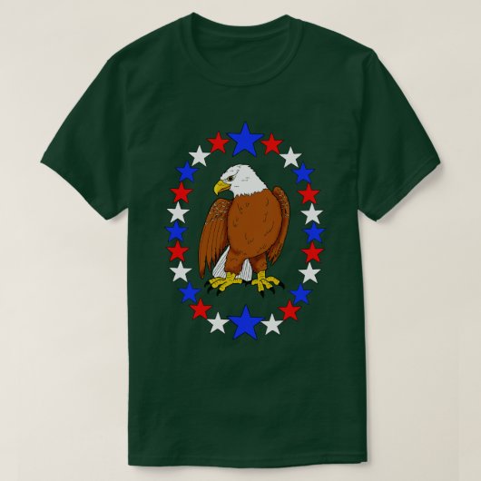 Bald Eagle 4 juli T-shirt (Design voorkant)