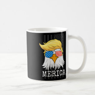 Bald Eagle 4 juli Trump Amerikaanse vlag Funny G Koffiemok