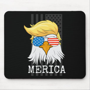 Bald Eagle 4 juli Trump Amerikaanse vlag grappig Muismat