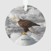 Bald Eagle acrylornamet Ornament (achterkant)