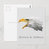 Bald Eagle Alertheid & Soliditeit aanpasbaar Briefkaart (Voorkant / Achterkant)