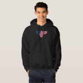 Bald Eagle America Tapestry Essential Hoodie (Voorkant volledig)