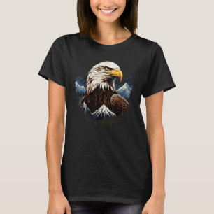 Bald Eagle American Animals USA Natuur Wil T-shirt