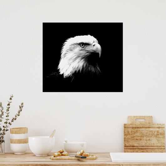 Bald Eagle American Eagle Poster Print (Keuken)