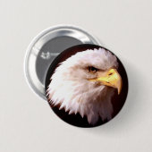 Bald Eagle American Eagle Ronde Button 5,7 Cm (Voorkant /achterkant)