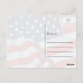 Bald Eagle American Flag Briefkaart (Achterkant)