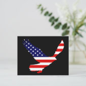 Bald Eagle American Flag Briefkaart (Staand voorkant)