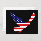 Bald Eagle American Flag Briefkaart (Voorkant / Achterkant)