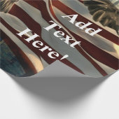 Bald Eagle American Flag Cadeaupapier (Hoek)