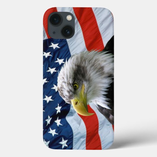 Bald Eagle American Flag Case-Mate iPhone Case (Achterkant)
