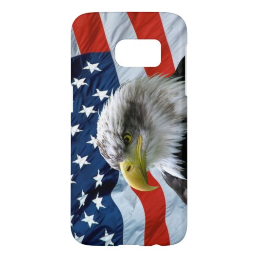 Bald Eagle American Flag Case-Mate Samsung Galaxy Hoesje (Achterkant)