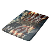 Bald Eagle American Flag Country Road Bath Mat (Gekanteld)