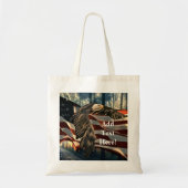 Bald Eagle American Flag Country Road Canvas tas (Voorkant)