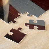 Bald Eagle American Flag Country Road Jigzaag Puzz Legpuzzel (Zijkant)