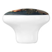 Bald Eagle American Flag Country Road Keramische Knop (Zijkant)