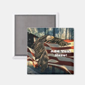 Bald Eagle American Flag Country Road Magneet (Voorkant / Achterkant)