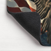 Bald Eagle American Flag Country Road Muismat (Hoek)