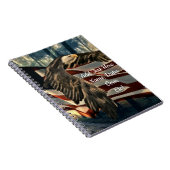 Bald Eagle American Flag Country Road Notitieboek (Rechterzijde)