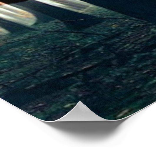 Bald Eagle American Flag Country Road Poster (Hoek)