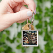 Bald Eagle American Flag Country Road Sleutelhanger (Hand)