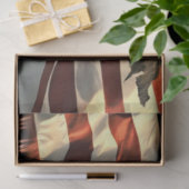 Bald Eagle American Flag Country Road Tissuepapier (Geschenk)