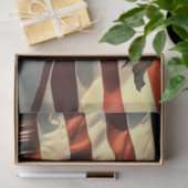 Bald Eagle American Flag Country Road Tissuepapier (Geschenk)