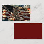 Bald Eagle American Flag Country Road Visitekaartje (Voorkant / Achterkant)