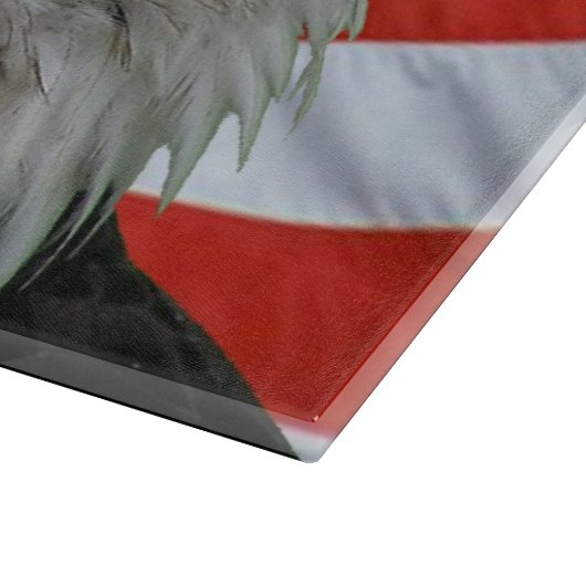 Bald Eagle American Flag Cutting Board Snijplank (Hoek)