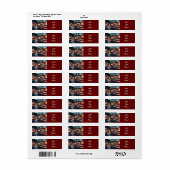 Bald Eagle American Flag Etiket (Full Sheet)