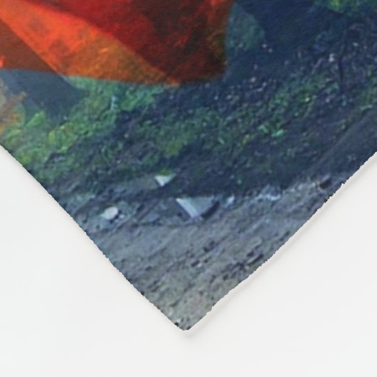 Bald Eagle American Flag Fleece Deken (Hoek)