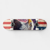 Bald Eagle American Flag Patriotic Skateboard Deck (Horizontaal)