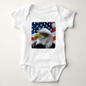 Bald Eagle American Flag Romper (Voorkant)