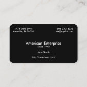 Bald Eagle American Flag Round Corner Visitekaartje (Achterkant)