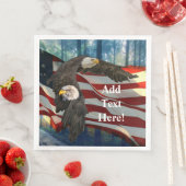 Bald Eagle American Flag Servet (Insitu)