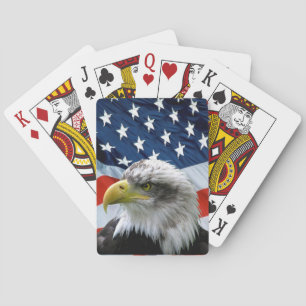 Bald Eagle American Flag Spelling Cards Speelkaarten