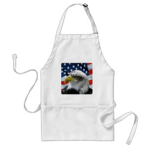 Bald Eagle American Flag Standaard Schort