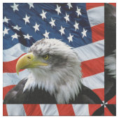 Bald Eagle American Flag Stof (Close Up)