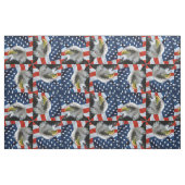 Bald Eagle American Flag Stof (Fat Quarter)