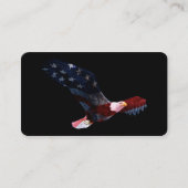 Bald Eagle American Flag Visitekaartje (Voorkant)
