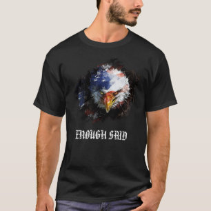 *~* Bald Eagle American USA Flag Red White Blue T-shirt